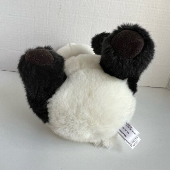 Aurora World - Lin Lin Panda, Sitting Panda Bear Animal PlushToy. Black/White. - Picture 6 of 10
